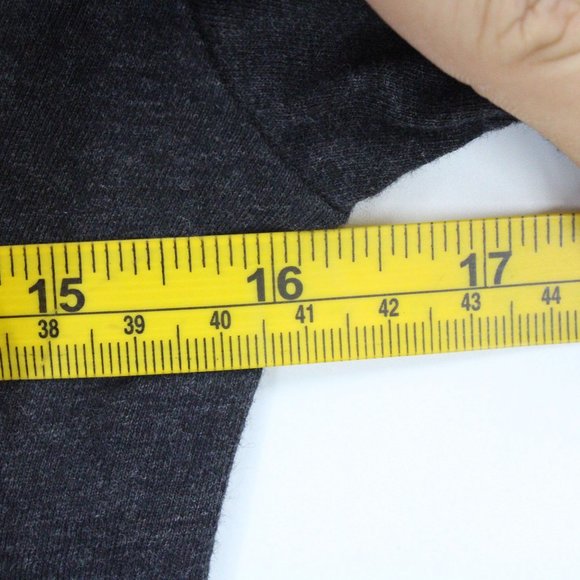 Tom Tailor Blouse Shirt Womens Gray Pullover Long Sleeve Glitter Star Logo L - Picture 8 of 9